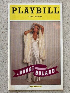 Farrah Fawcett Playbill Bobbi Boland Closed in Previews 11/2003 Creased Cover